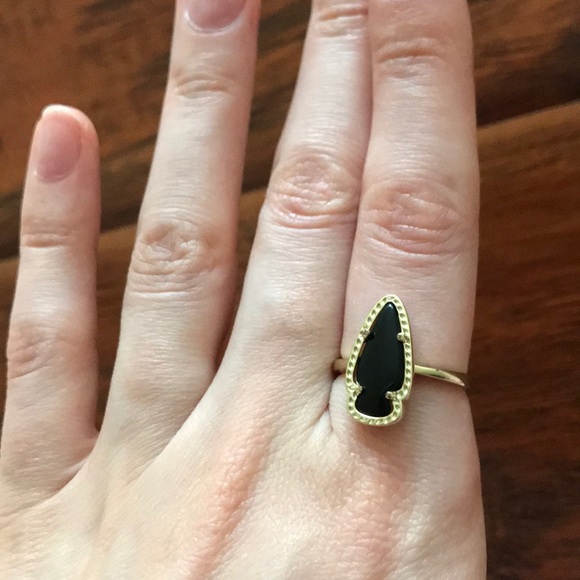 Kendra Scott Jewelry - Kendra Scott Skylen Arrowhead Ring Black Gold